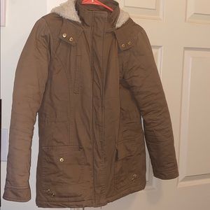 Charlotte Russe tan heavy coat.
